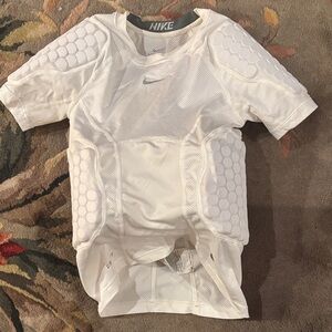 Nike pro Combat White Protective Sports Top youth Small